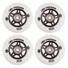 ТРКАЛА ЗА РОЛЕРИ wheels WORKER 84mm and Bearing ABEC-9 chrome - Set 4 pcs 13204