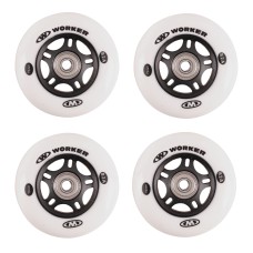 ТРКАЛА ЗА РОЛЕРИ wheels WORKER 72mm and Bearing ABEC-7 chrome  Set 4 pcs 13205