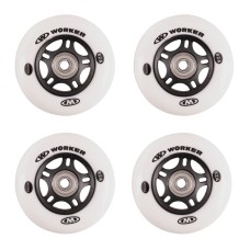 ТРКАЛА ЗА РОЛЕРИ wheels WORKER 70mm and Bearing ABEC-5 chrome  Set 4 pcs 13206