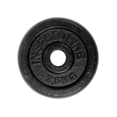 ФИТНЕС ТЕГ Cast Iron Weight Plate inSPORTline Castblack2,5 kg 30 mm 13222