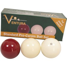 БИЛИЈАРД СЕТ ТОПКИ Ventura billiard balls set 61.5mm Dark red 13244