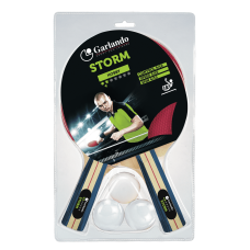ПИНГ ПОНГ СЕТ TENNIS TABLE SET STORM (2 bats 2 stars + and 3 balls)  Garlando 13678