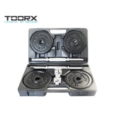 ФИТНЕС ТЕГ СЕТ FITNESS WEIGHT SET Toorx - Cast iron weight case 20 kg 13728 IN STOCK