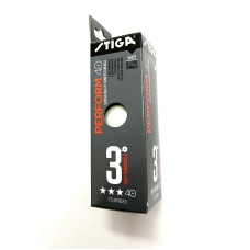 ПИНГ ПОНГ ТОПКИ  TENNIS TABLE BALLS STIGA PERFORM white 3 stars ABS  13786 IN STOCK