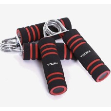 ФИТНЕС СПРАВА ЗА РАЦЕ HAND GRIPS with soft touch handles TOORX AHF-021 2 pcs black/red 13809 IN STOCK