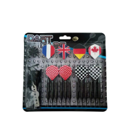 ПИКАДО СТРЕЛКИ Darts MASTER Black Plated Brass 12 pcs - softip 18g set 14121 IN STOCK