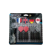 ПИКАДО СТРЕЛКИ Darts MASTER Black Plated Brass 12 pcs - softip 18g set 14121 IN STOCK