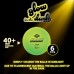 ПИНГ ПОНГ ТОПКИ DONIC Table Tennis Ball Glow in the Dark, 6 Light Green Fluorescent Balls 14126 IN STOCK