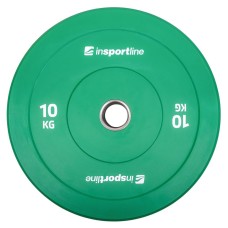 ФИТНЕС ТЕГ Rubber Weight Plate inSPORTline Bumper Plate Go 10 kg 50 mm 14214 IN STOCK