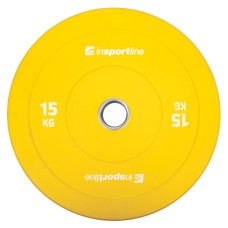 ФИТНЕС ТЕГ Rubber Weight Plate inSPORTline Bumper Plate Go 15 kg 50 mm 14215 IN STOCK
