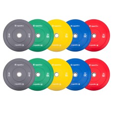 ФИТНЕС ТЕГ СЕТ Rubber Weight Plate Set inSPORTline Bumper Plate Go 2 x 5-25 kg 50 mm 14217 IN STOCK