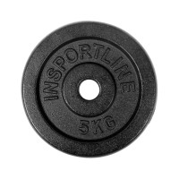 ФИТНЕС ТЕГ Cast Iron Weight Plate inSPORTline Castblack 5 kg 30 mm 13131 IN STOCK